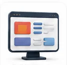 3D website screen icon